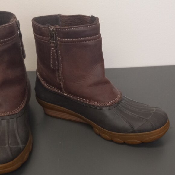 Sperry Saltwater Rubber Waterproof Duck Rain Boots - Women's size 8 - Picture 6 of 10
